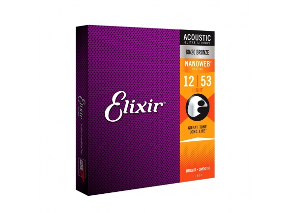 Elixir E11052 Nanoweb Light Acoustic 12-53